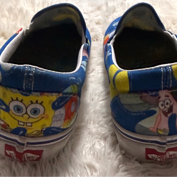 Vans SpongeBob Blue and Yellow Slip-Ons - Picture 3 of 5